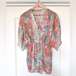 Alice & Olivia NWOT Silk tunic top/coverup